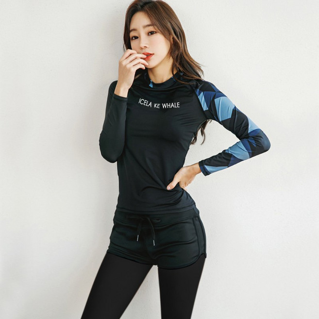 長袖速乾材質防曬水母衣 潛水衣 衝浪衣 水精靈 情侶款 1915