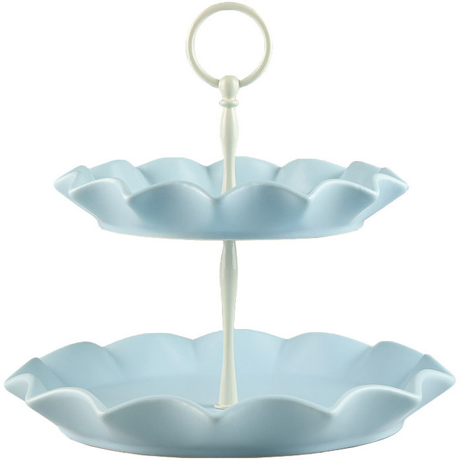 마카롱 컬러 애프터눈티 디저트 접시 웨딩 장식 접시 브런치 접시, D, 1개