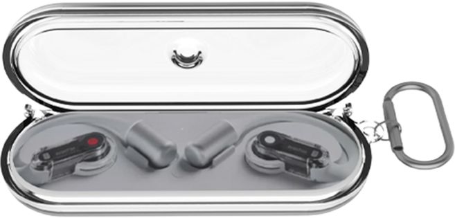 낫싱 이어 오픈 크리스탈 투명 슬림 케이스, 클리어, 1개