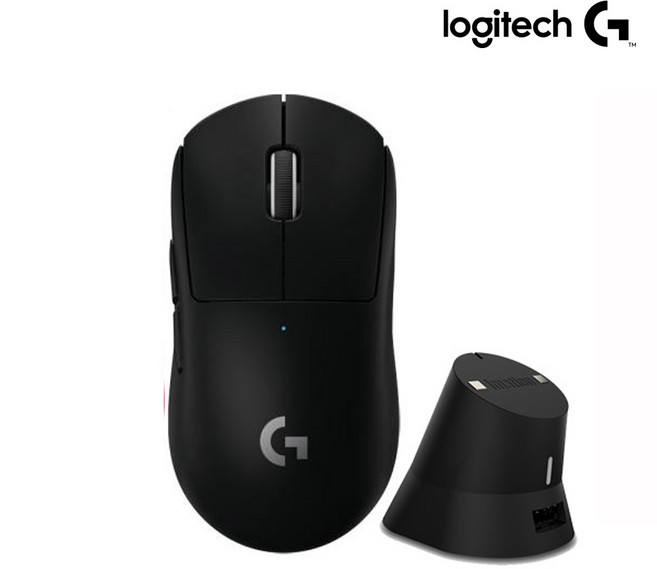 로지텍 지슈라2 G PRO X SUPERLIGHT 2 게이밍 무선 마우스 + 이메이션 충전독 세트, 지슈라 2 블랙 + 블랙 충전독