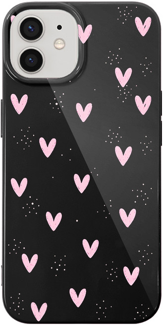 셀론스타 HGD31 하트도트 블랙 푸딩 젤리 아이폰 케이스