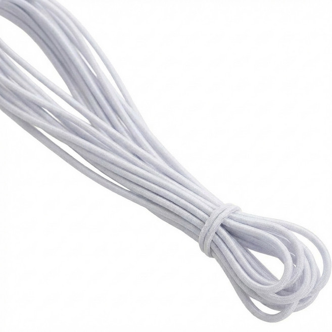 원형고무밴드 둥근고무줄 스트링 고탄력 4m, 1개, 3mm(화이트)