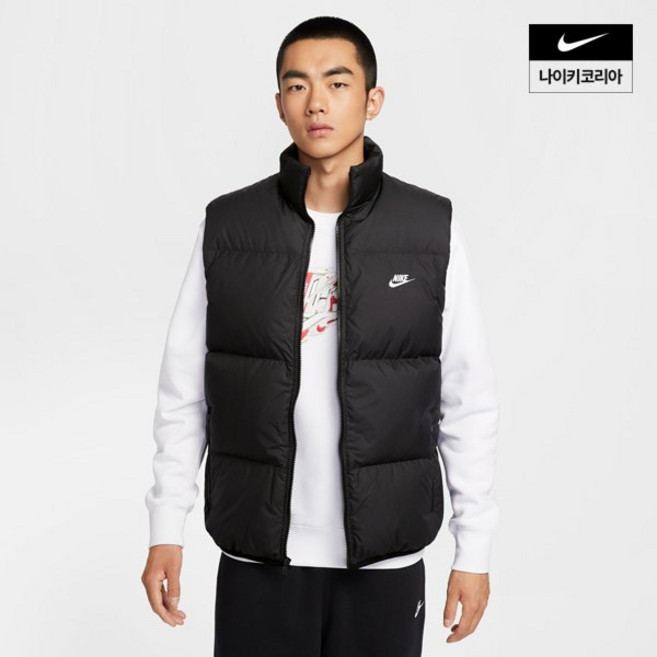 나이키 남성 나이키 스포츠웨어 클럽 써마 핏 패딩 베스트 IB2978-010