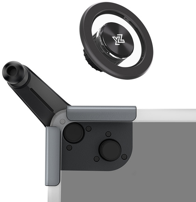 YZ 테슬라 호환 스크린 모니터 핸드폰 거치대 마그네틱 자석 모델y 모델3, 은색, 1개