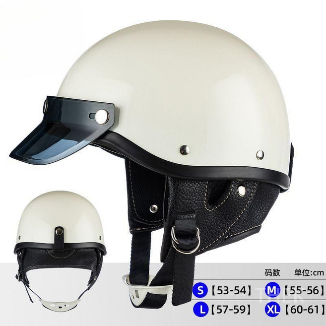 할리 오토바이 반모 헬멧 비틀 쇼티 데이비슨 본프리 경량 여름 오픈페이스 헬맷, S~XL 사이즈 선택가능, C