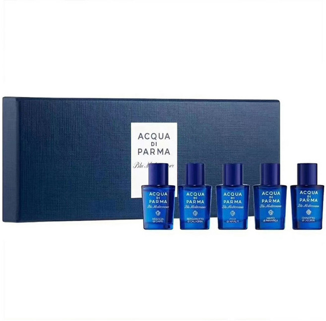 아쿠아디파르마 블루 메디테라네오 미니어처 향수 5ml x 5p 세트, 1개