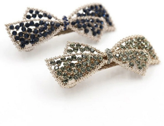 라일리 더블리본 헤어 자동머리핀