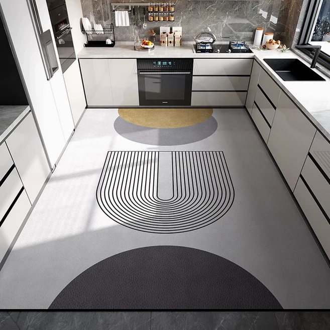 5mm 주방 발매트 미끄럼방지 방수 싱크대매트, W004, 1개