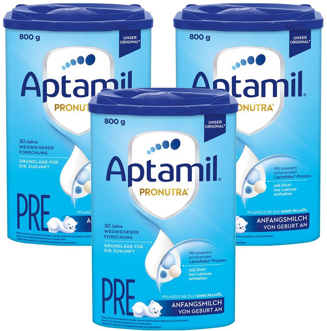 압타밀 프로누트라 분유 프레, 3개, 800g