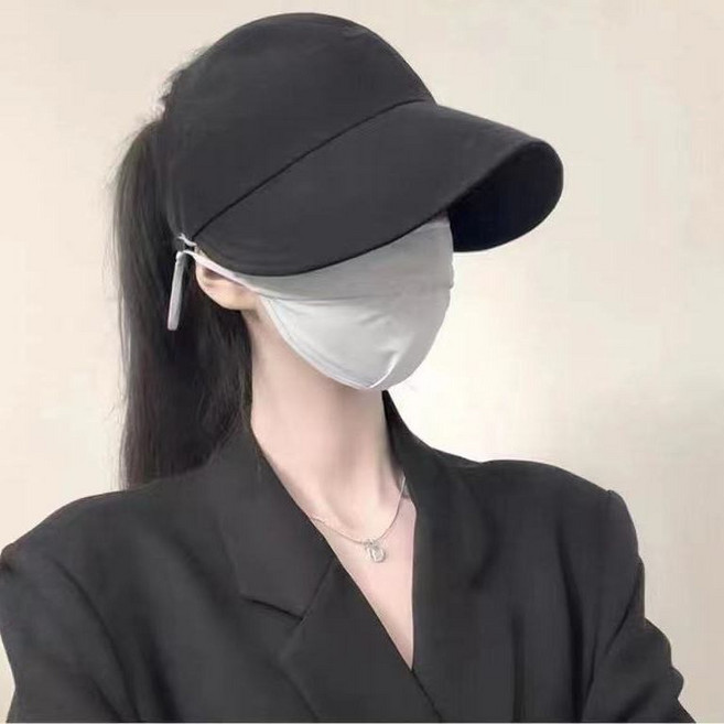 韓版防曬遮陽帽 女款 抗UV UPF50 半空頂遮陽帽