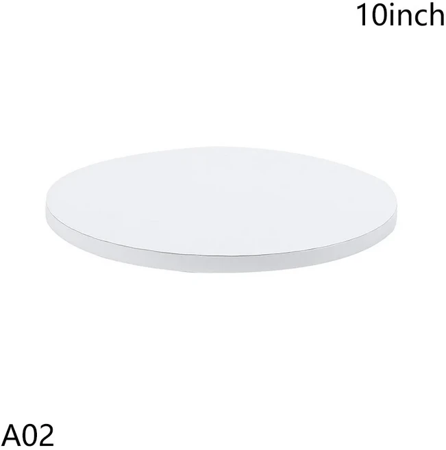 1PC 방수 및 내유성 케이크 보드 원형 생일 케이크 기본 휴일 파티 케이크 용품, 03 A02