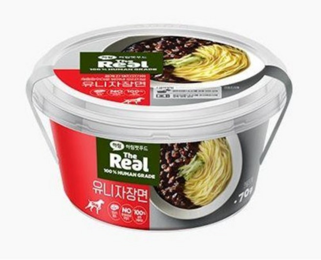 하림펫푸드 더리얼 유니자장면 강아지 휴먼그레이드 애완견 간식, 돼지, 70g, 1개