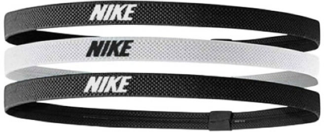 나이키 엘라스틱 헤어밴드 머리띠 3P 검흰검 흘러내림방지