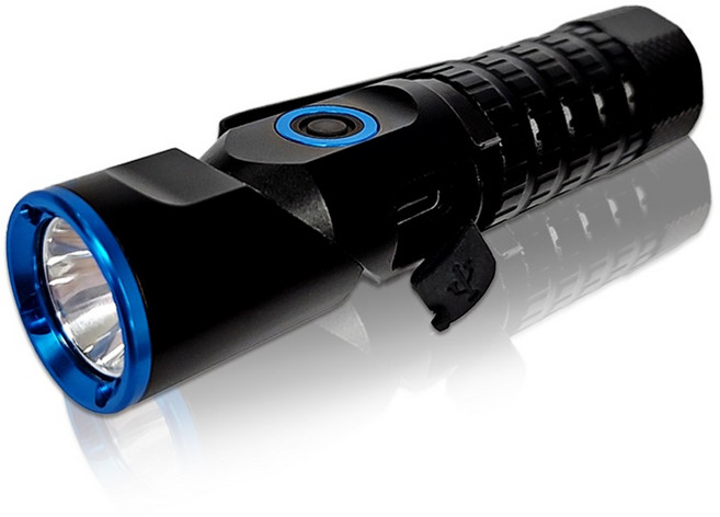 제스트 LED 손전등 헤드꺾임 후레쉬 충전랜턴 Z-M712FB JW 종원, 1개, 블루