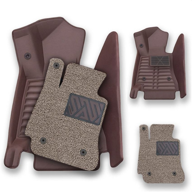 오토메이트 6D 카매트 코일매트 풀세트 전차종 다크브라운, 기아 (더뉴)MQ4쏘렌토하이브리드1~2열(20~)