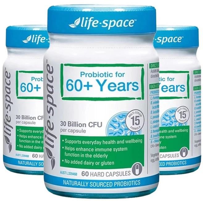 라이프스페이스 프로바이오틱 포 60+ 이어스 하드 캡슐, 3개, 60정 - 쿠팡