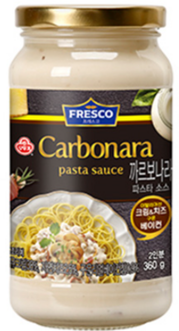 오뚜기 프레스코 까르보나라 파스타소스, 360g, 18개