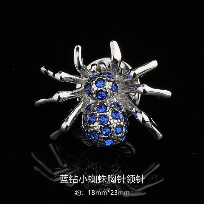 無品牌 時尚胸針 水晶領針 銅製 胸花 西裝徽章 禮盒裝