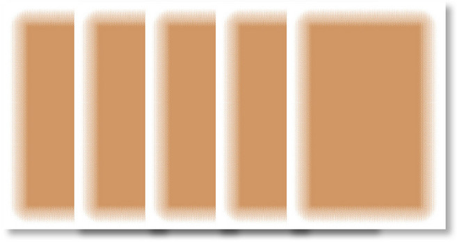 샤인트 문신 가리기 스티커, 내추럴브라운스킨