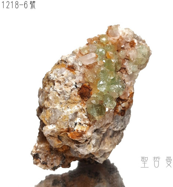 黑龍江聚形螢石1218-6號-地質專業礦洞精選系列 Fluorit 榮耀十字星系列與紫陽花系列