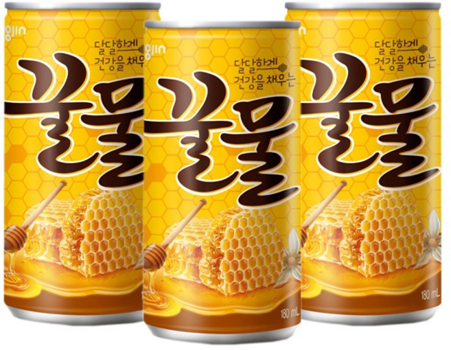 웅진 꿀물 캔, 60개, 180ml