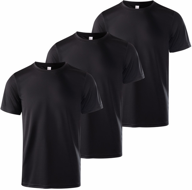 1+1+1 남자 드라이 기능성 반팔티 쿨티 3P세트 티셔츠 남녀공용 베이잉