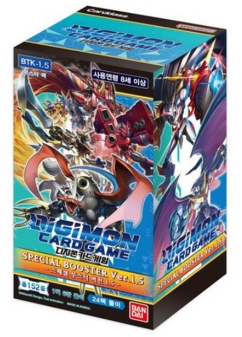 디지몬 카드게임 스페셜 부스터 버전 1.5 부스터팩 24팩(1팩 6장) 1상자 총 144장