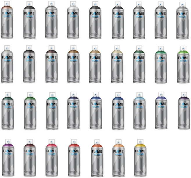 모로토우 플레임블루 시리즈 34색 아크릴스프레이 400ml 저압조절 부드러운분사, 902 ultra-chrome - 쿠팡