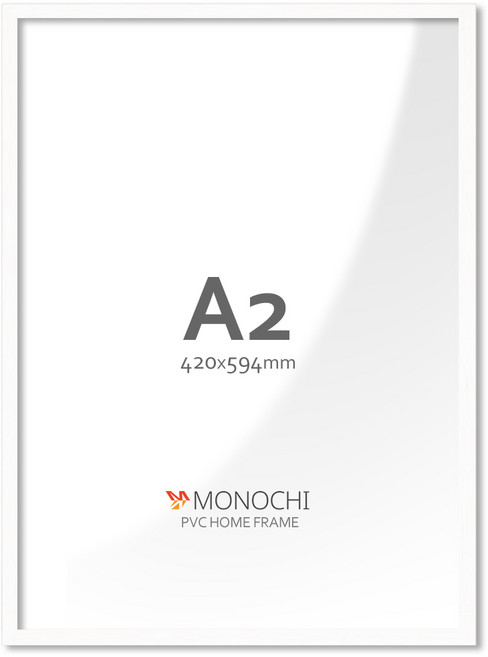 모노치 PVC 프레임 홈 인테리어 액자 A2, 1개, 스노우