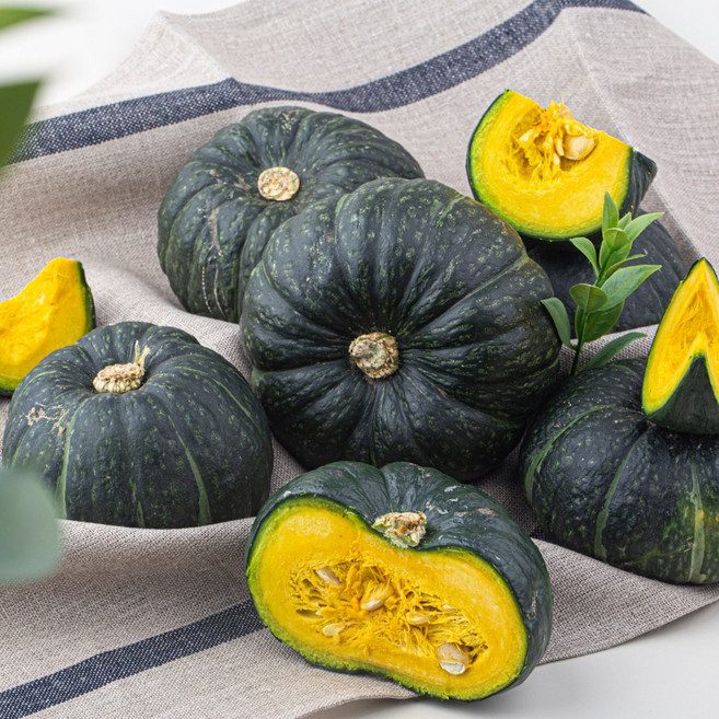 [초록농장] 국내산 햇 미니 밤호박 단호박, 1개, 1kg