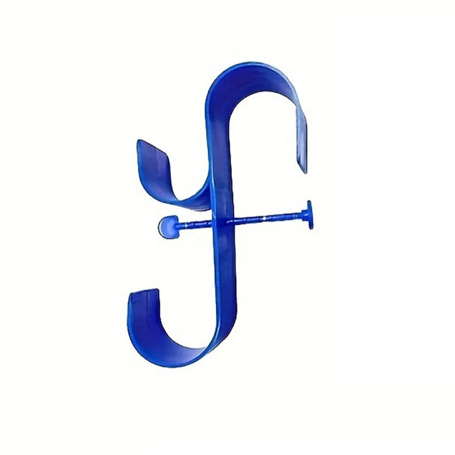 풀사이드 풀 리프 스키머 네트 홀더 액세서리 지상 폴 행거 브러시 도구, Blue Holder, 1개