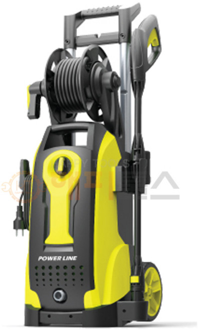 파워라인 고압 세척기 8m PL-1499L, 블랙 + 옐로우
