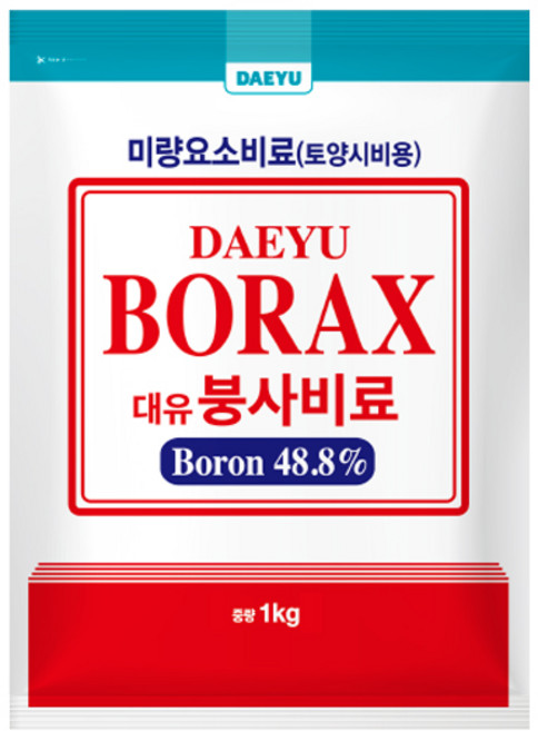 대유 붕사비료 1kg 붕산 붕소 비료, 1개