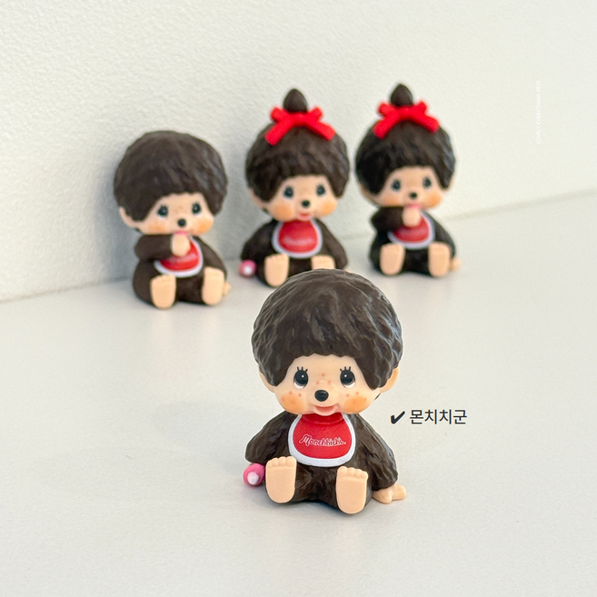 몬치치 일본정품 미니 피규어 4종택1, 몬치치군