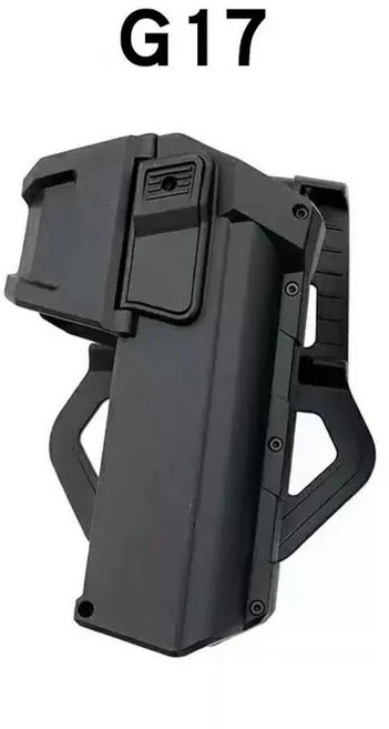 사냥용 글록 권총용 전술 이동식 홀스터 스프링 랜야드 플래시라이트레이저 장착, 1개