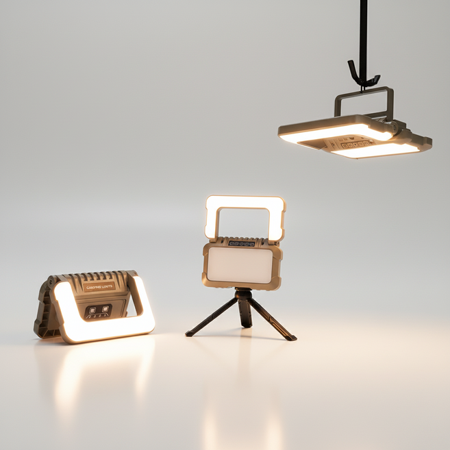 [무적조명] 애니윙 접이식 폴딩램프 캠핑 랜턴, 1개, 캠핑등거치대형