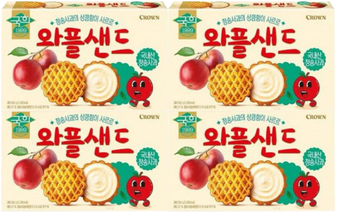 크라운 국희 애플샌드, 272g, 4개