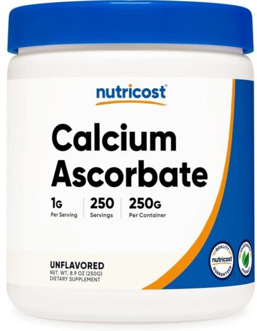 칼슘 아스코르브산 파우더 250G 무향 250회분 - 비타민 C와 복합체 비유전자변형 비건 뉴트리코스트 - 쿠팡