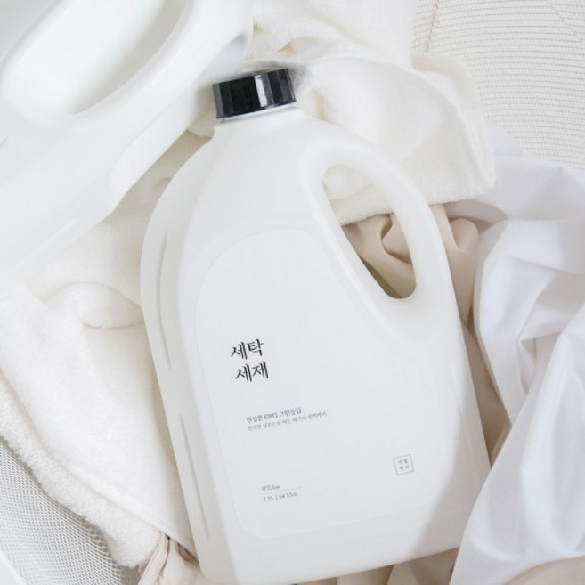 1+1 친환경 온가족 액상 세제 빨래 천연세탁세제 2.5L, 2개