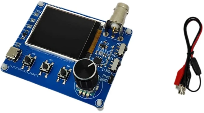 SEWS 미니 심플 오실로스코프 1.8 인치 TFT 컬러 디스플레이 파형 측정 주파수 계량기 구형파 출력