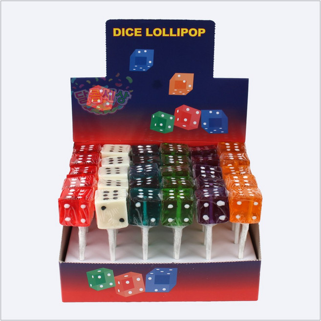 주사위캔디 막대사탕 과일사탕 선물 간식, 450g, 1개