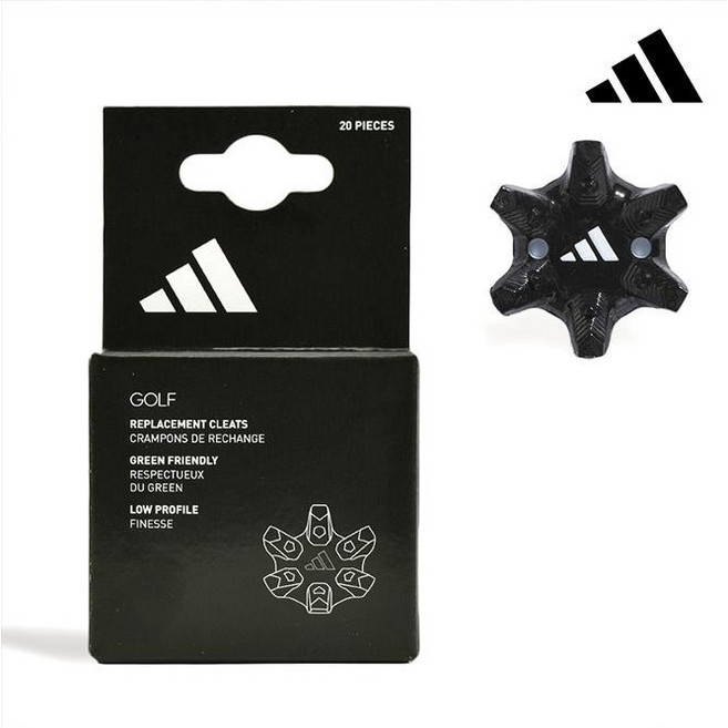 아디다스 골프화 징 교체 스파이크(렌치 미포함) IA6409 IA6410, IA6410 블랙/화이트, 20개