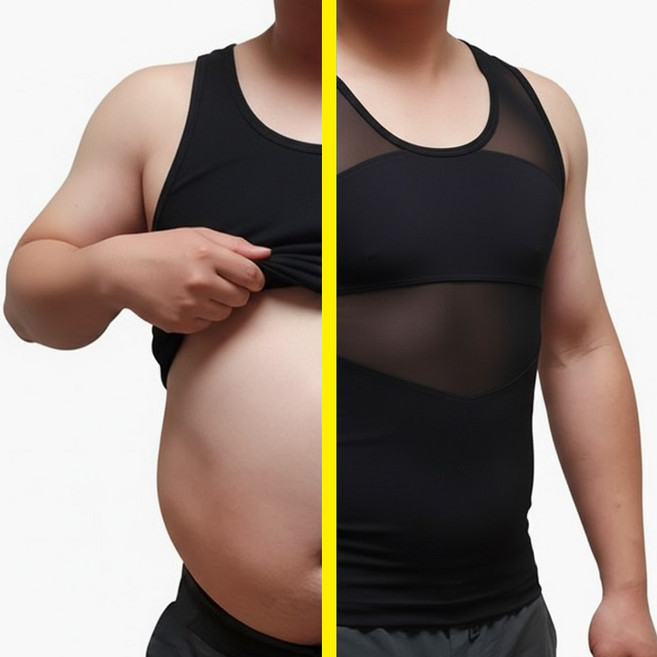 고나비 남자 가슴 뱃살 보정 나시