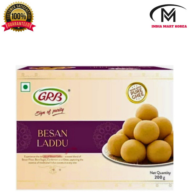 GRB BESAN LADDU 베산 라두 INDIAN SWEET, 1개, 200g