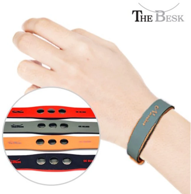 나노스트02 게르마늄 실리콘 스포츠팔찌 밴드 20.5g, 소, 1개, 블랙레드 - 쿠팡