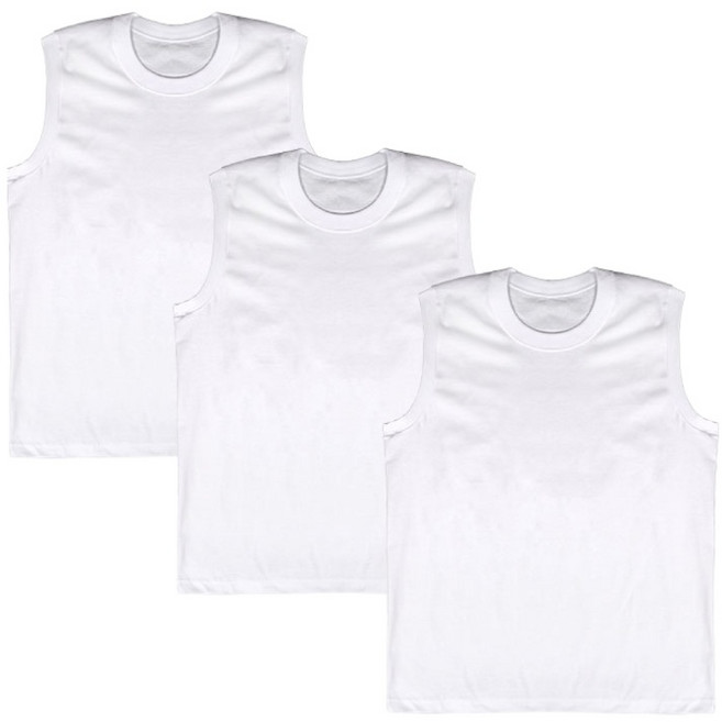 예스플러스 국내산 베이직 민소매면티 3P