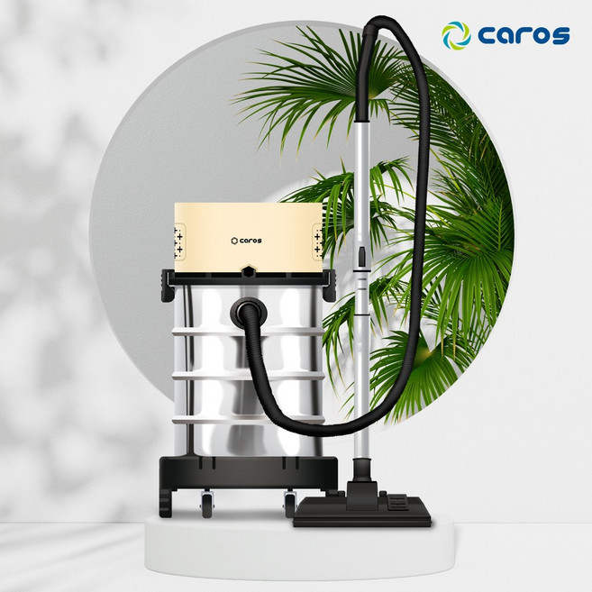 캐로스 대용량 업소용청소기 20리터 30리터 산업용 학교 식당 사무실 공업용 건습식 청소기, 30L, 아이보리, 아이보리