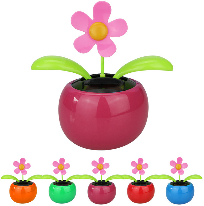 (새싹 노호혼 A타입 1P) 플립 플랩 햇빛 자동차 차량용 인테리어 장식 소품 흔들흔들 인형, 핑크, 1개