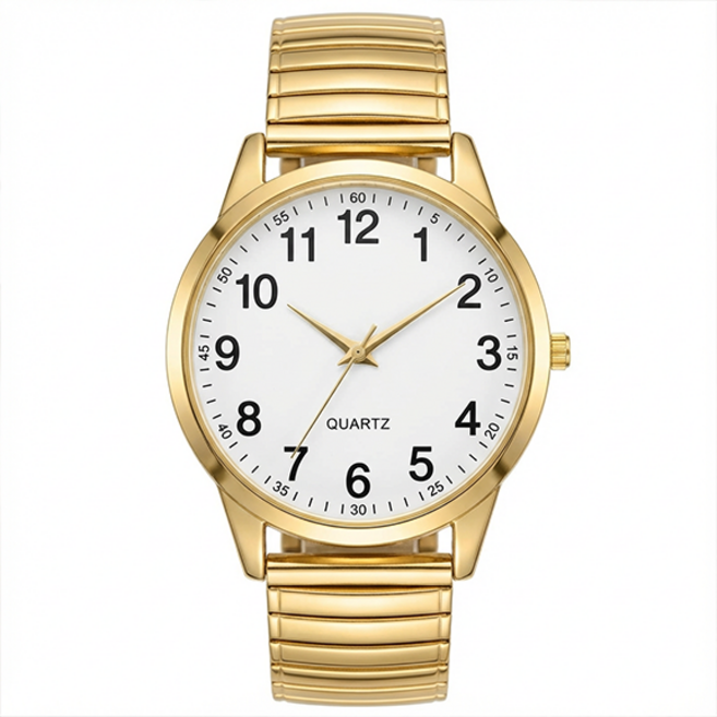 모바스 어르신 손목 시계 경량 신축성 밴드