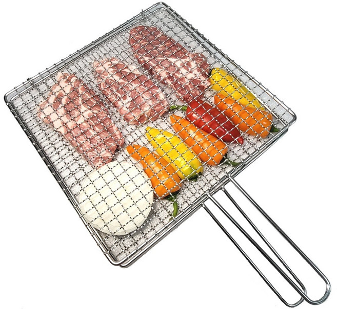 28.5cm x 28.5cm 국산 스텐 접석쇠 손잡이 석쇠 D1, 1개